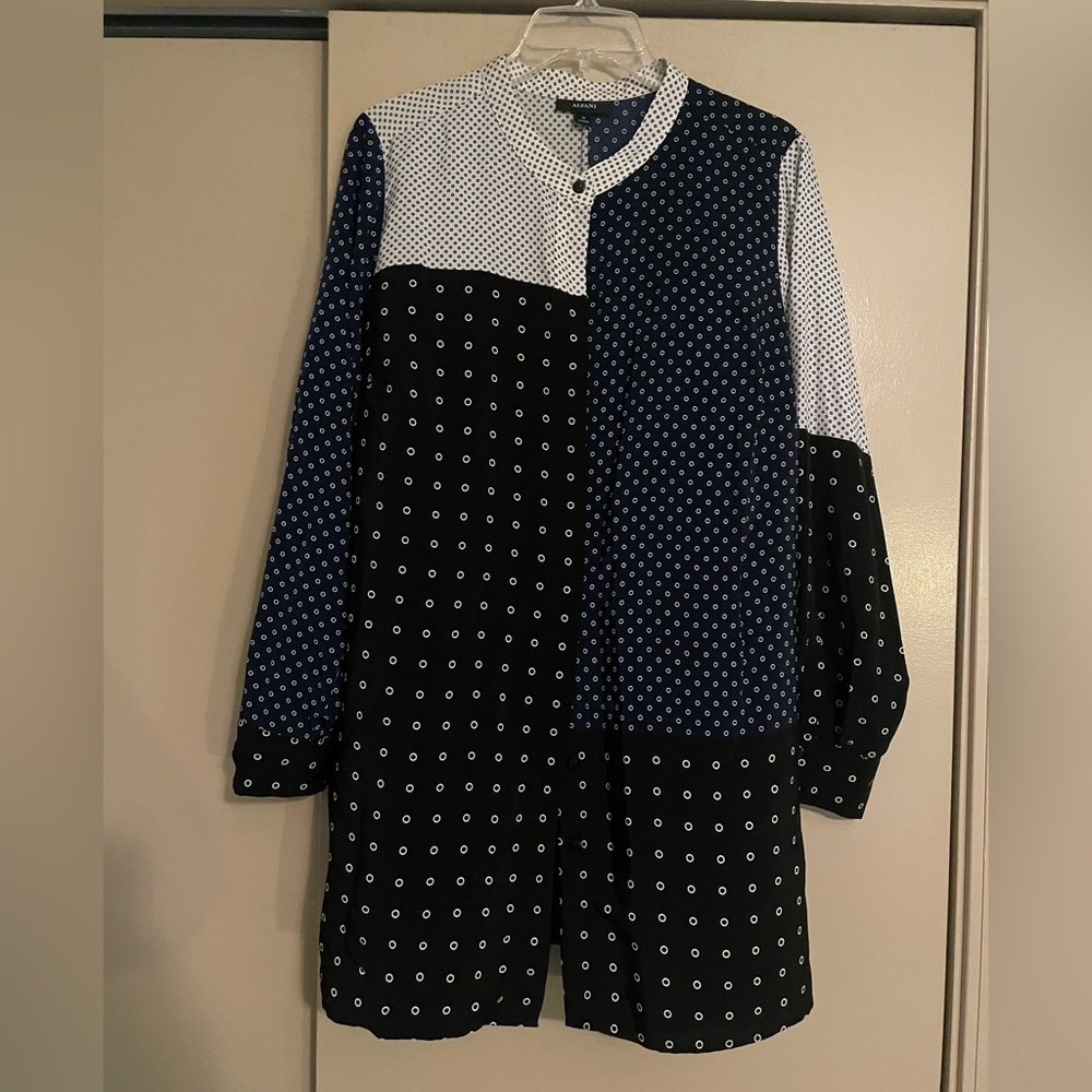 Alfani Tunic Style Button up Shirt
